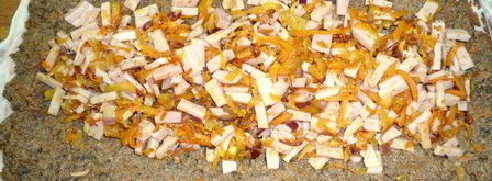 фаршированный печеночный рулет. Шаг 6