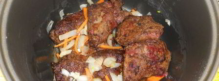 говяжья печень с луком и морковью в мультиварке. Шаг 5