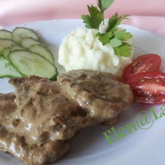 Рецепт говяжьей печени в сливочном соусе