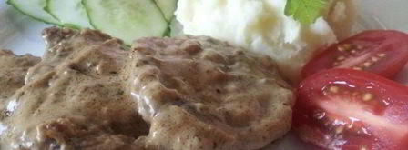 говяжья печень в сливочном соусе. Шаг 4