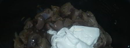 говяжья печень в сметане. Шаг 3