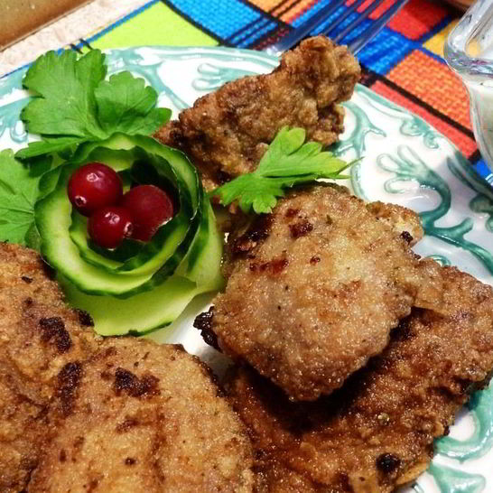 Рецепт куриной печени, маринованной в сметане