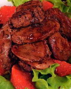 Куриная печень по-анжуйски