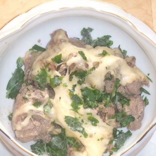 Рецепт куриной печени под сыром