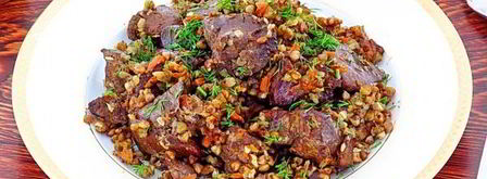 куриная печень с гречкой в мультиварке. Шаг 13