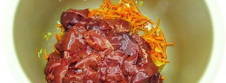 куриная печень с гречкой в мультиварке. Шаг 8