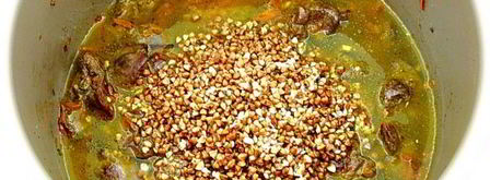 куриная печень с гречкой в мультиварке. Шаг 11