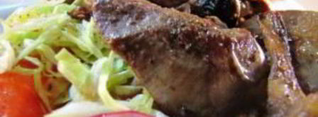 куриная печень с шампиньонами. Шаг 4