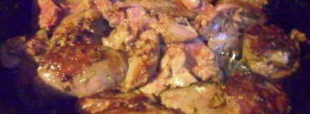 куриная печень со специями. Шаг 3