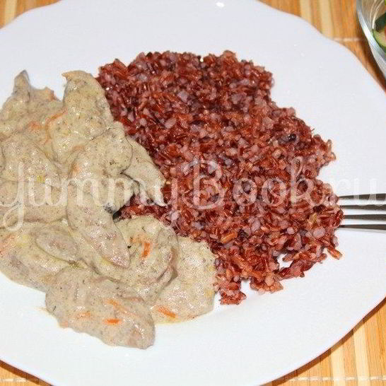 Рецепт куриной печени в сливочном соусе с карри