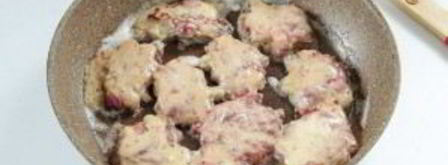 куриная печень в сметанно-чесночном кляре. Шаг 6