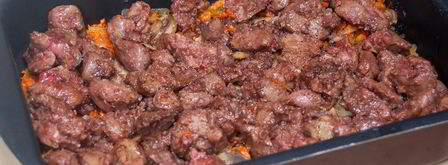 куриная печенка в омлете. Шаг 4