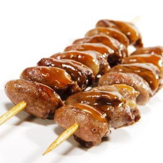 Рецепт куриных сердец и печень на шпажках