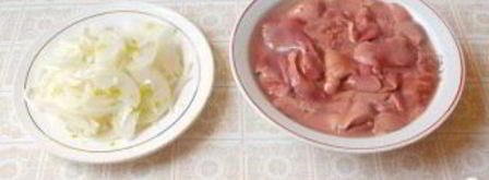 нежная печень с цветной капустой. Шаг 2