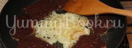 нежная печень в сметане. Шаг 5