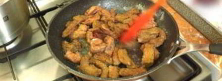 печень говядины в коньяке. Шаг 3