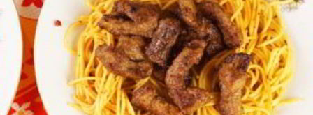 печень говядины в коньяке. Шаг 9