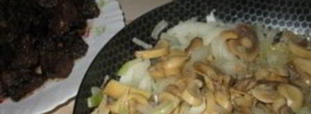 печень говяжья, тушенная в сметане. Шаг 7