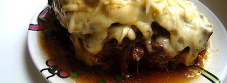 печень говяжья, запеченная под сырной шапкой. Шаг 4