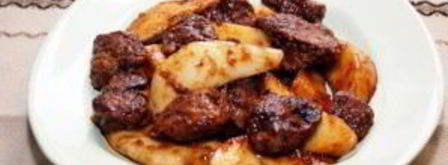 печень куриная на сковороде. Шаг 7