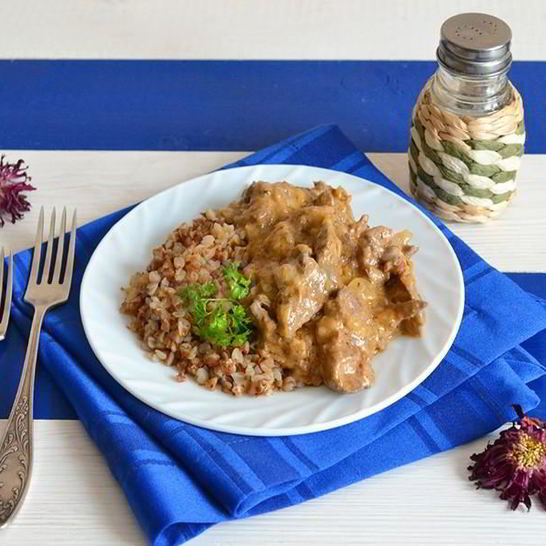 Рецепт печени куриной по строгановски