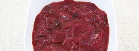 печень куриная в яблочном соусе в микроволновке. Шаг 4