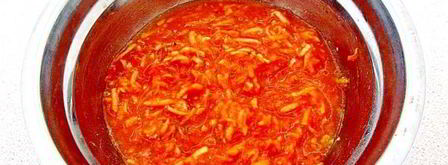 печень куриная в яблочном соусе в микроволновке. Шаг 13