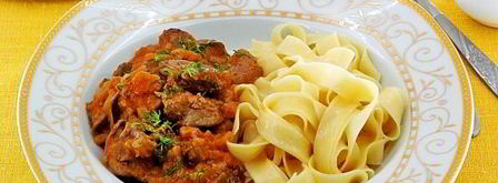 печень куриная в яблочном соусе в микроволновке. Шаг 17