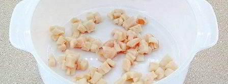 печень куриная в яблочном соусе в микроволновке. Шаг 8