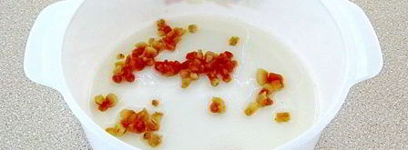 печень куриная в яблочном соусе в микроволновке. Шаг 9