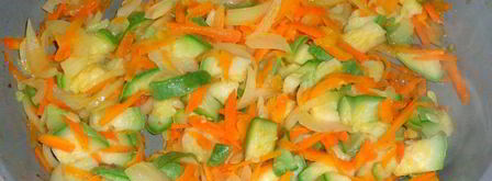 печень с кабачками в горшочке. Шаг 7