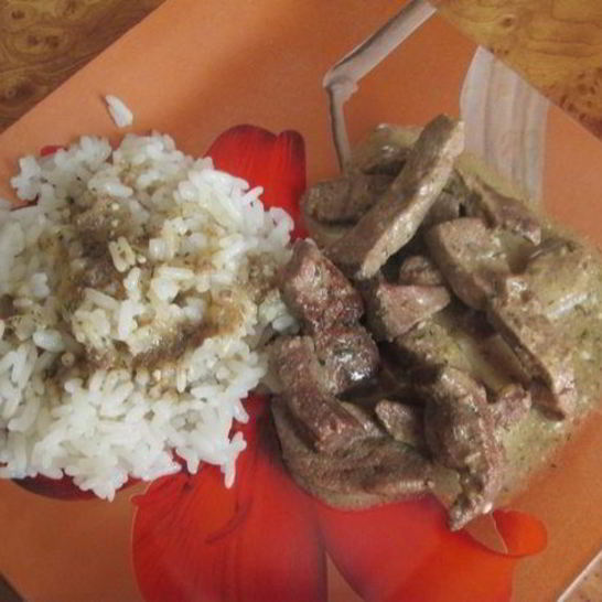 Рецепт печени, тушенной в соусе