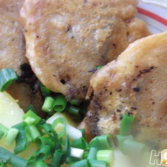 Рецепт печени в пивном кляре