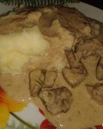 Печенка в сырном соусе