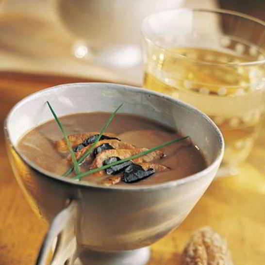 Рецепт пюре из каштанов с гусиной печенью