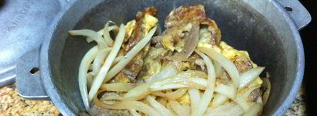 тушеная говяжья печень. Шаг 9