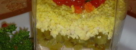 веррины с красной икрой и печенью трески. Шаг 7