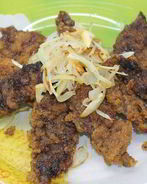 Жареная печень свиная