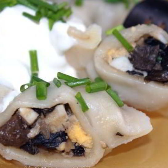 Рецепт пельменей с грибами