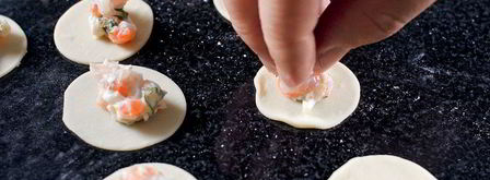 пельмени с лососем и судаком. Шаг 6