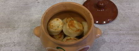 пельмени в горшочках. Шаг 7