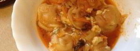 пельмени в горшочке в духовке. Шаг 12