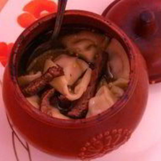 Рецепт пельменей в горшочке