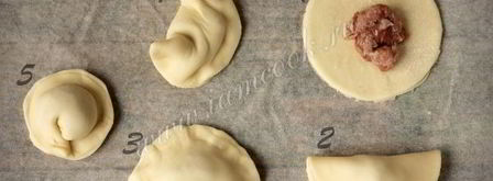 сочные пельмени на заварном тесте. Шаг 5