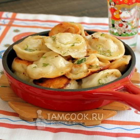 Рецепт замороженных пельменей на сковороде