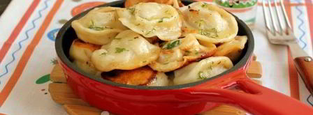 замороженные пельмени на сковороде. Шаг 10