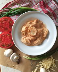 Запеченные пельмени