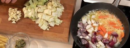 баранья нога с овощным пловом. Шаг 2