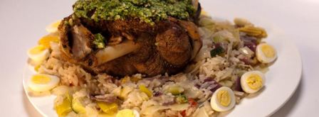 баранья нога с овощным пловом. Шаг 5