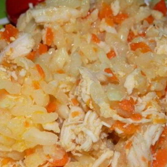 Рецепт детского плова с курицей
